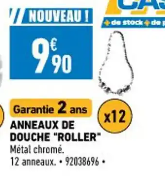 Brico Cash Anneaux De Douche "Roller" offre