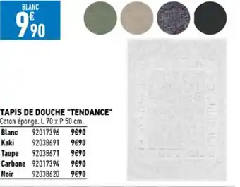 Brico Cash Tapis De Douche "Tendance" offre