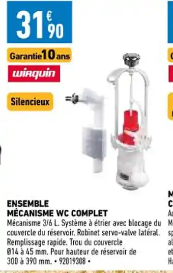Brico Cash Ensemble Mécanisme WC Complet offre