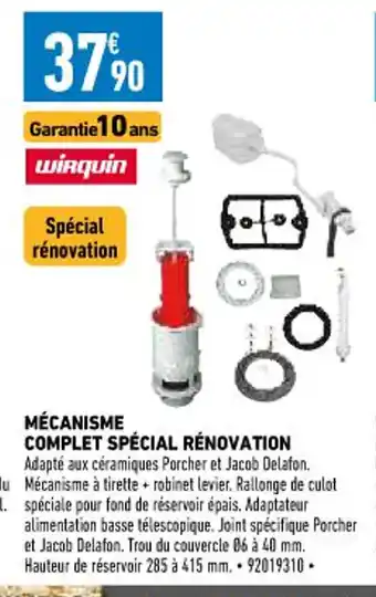 Mécanisme Complet Spécial Rénovation