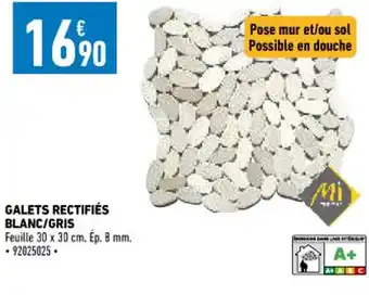 Galets Rectifiés Blanc/ Gris