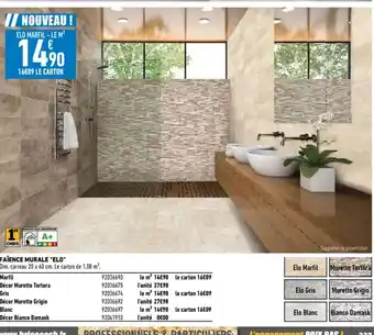 Brico Cash Faïence Murale "elo" offre