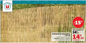 Super U Rouleau de paillon u 1 x 5 m offre