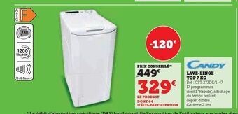 Super U Lave-linge top 7 kg offre