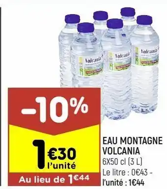 Leader Price Eau montagne volcania offre