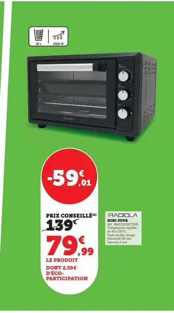 Super U Mini-four offre