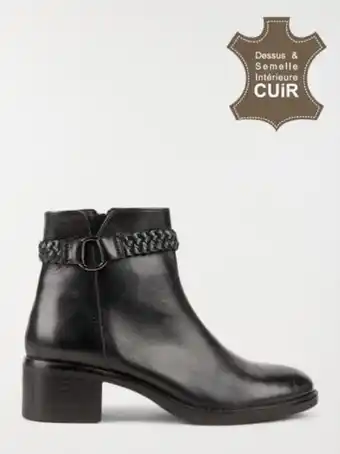 DistriCenter Bottines bride tressée femme (36-41) offre