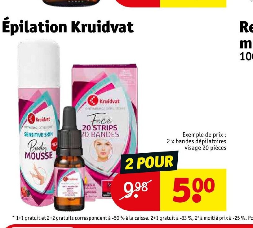 Promo Epilation kruidvat chez Kruidvat