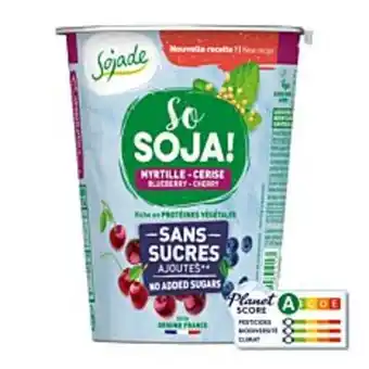 Naturalia Dessert soja myrtille cerise sans sucres ajoutés 400g b... offre