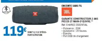 E.Leclerc Enceinte Sans Fil Réf. Charge Essential offre