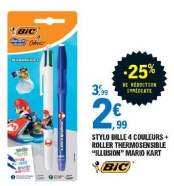 E.Leclerc Stylo Bille 4 Couleurs offre