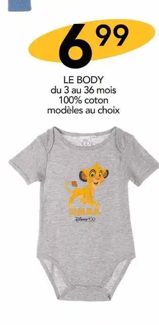 Stokomani Disney le body offre