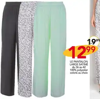 Stokomani Manoukian le pantalon large satiné offre