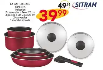 Stokomani Sitram la batterie alu 8 pièces offre