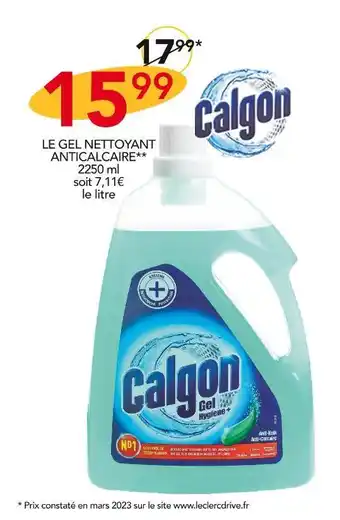 Stokomani Calgon le gel nettoyant anticalcaire** offre