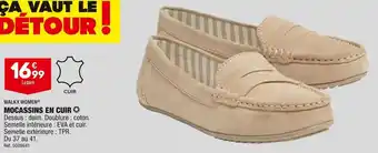 ALDI Walkx women mocassins en cuir offre