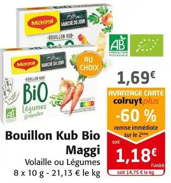 Colruyt Maggi bouillon kub bio offre