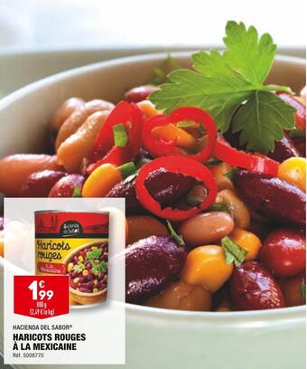 ALDI Hacienda del sabor haricots rouges à la mexicaine offre
