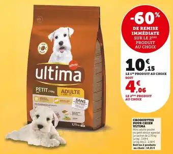 Super U Ultima croquettes pour chien offre