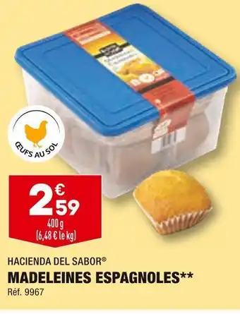 ALDI Hacienda del sabor madeleines espagnoles offre