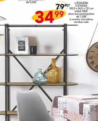 Stokomani Atmosphera l'étagère 5 étages offre
