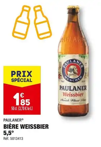 ALDI Paulaner bière weissbier offre