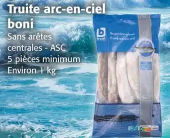 Colruyt Boni truite arc-en-ciel offre
