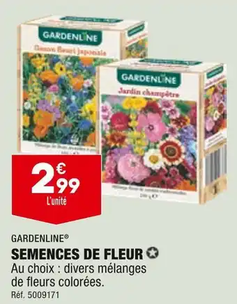 ALDI Gardenline semences de fleur offre