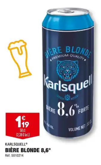 ALDI Karlsquell bière blonde 8,6° offre