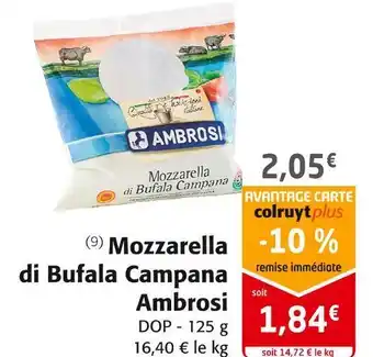 Colruyt Ambrosi mozzarella di bufala campana ambrosi offre