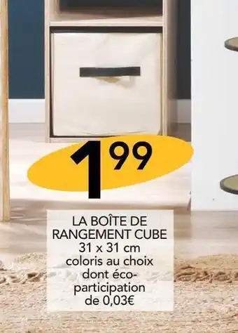 Stokomani La boîte de rangement cube offre