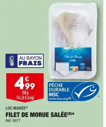 ALDI Loc marée filet de morue salée offre