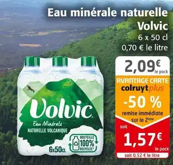 Colruyt Volvic eau minérale naturelle offre