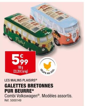 ALDI Les malins plaisirs galettes bretonnes pur beurre offre
