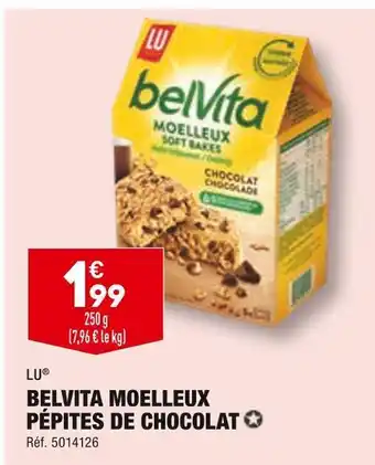 ALDI Lu belvita moelleux pépites de chocolat offre