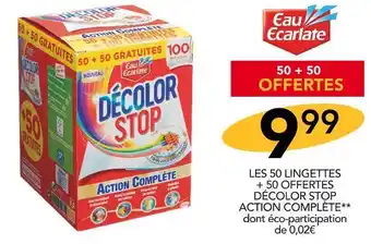 Stokomani Décolor stop les 50 lingettes + 50 offertes action complète* offre