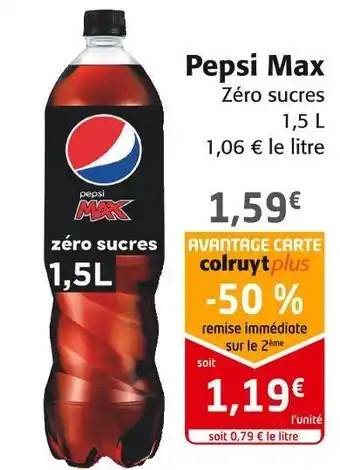 Colruyt Pepsi pepsi max offre