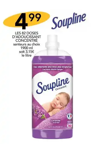 Stokomani Soupline les 82 doses d'adoucissant concentré offre