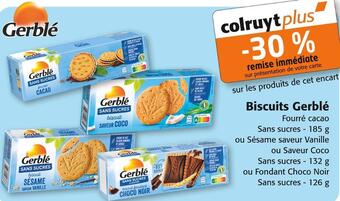 Colruyt Gerblé biscuits offre