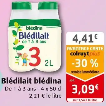 Colruyt Blédina blédilait offre