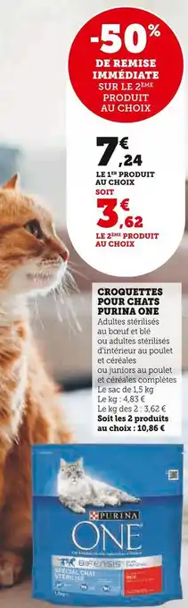U Express Purina one croquettes pour chats offre