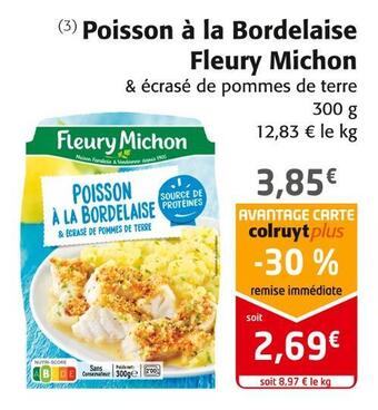 Colruyt Fleury michon poisson à la bordelaise offre