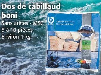 Colruyt Boni dos de cabillaud offre