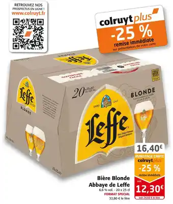Colruyt Leffe bière blonde abbaye offre