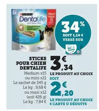 Super U Repas pour chiens en terrine cesar offre
