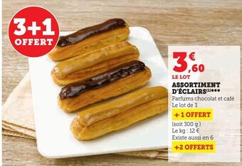 Super U Assortiment d'eclairs offre