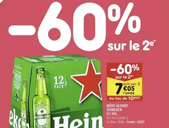 Leader Price Bière blonde heineken 5% vol. offre