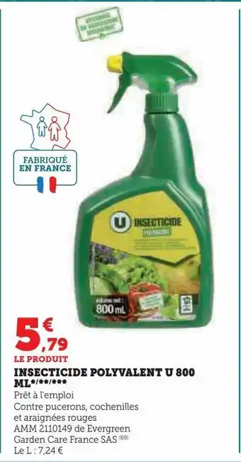 Insecticide polyvalent u 800 ml