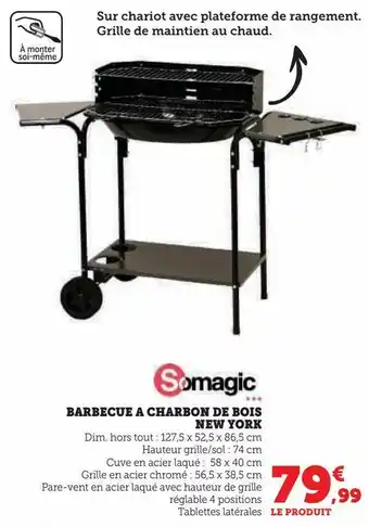 Super U Barbecue a charbon de bois new york somagic offre