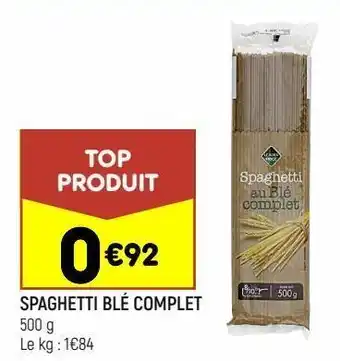 Leader Price Spaghetti blé complet offre
